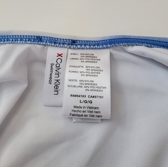 Calvin Klein One Piece Tie Dye Swimsuit NEW L - Picture 8 of 9